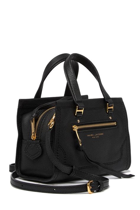 marc jacobs mini cruiser pebbled leather crossbody satchel